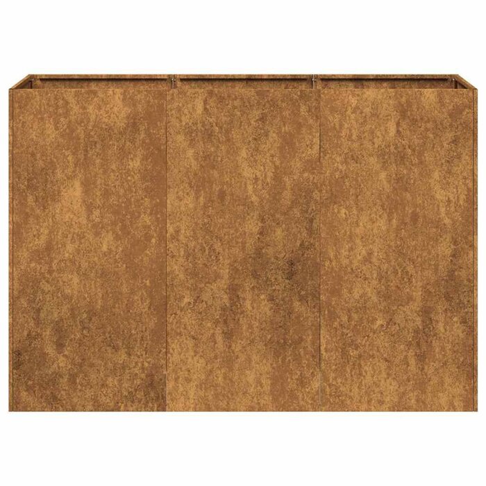 Großer Pflanzkübel aus Cortenstahl 120x40x80cm - bis zu 33,9% sparen