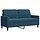 2-Sitzer Sofa Samt Blau 140 cm - Bis zu 34,4% Rabatt im Outlet
