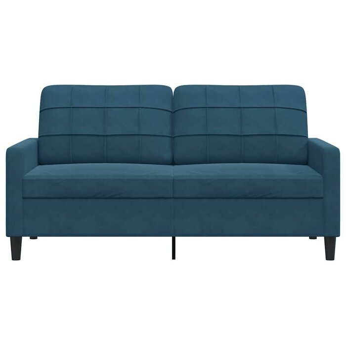 2-Sitzer Sofa Samt Blau 140 cm - Bis zu 34,4% Rabatt im Outlet