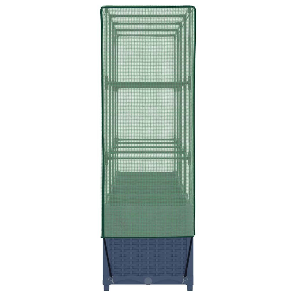 Hochbeet mit Gewächshaus 160x40cm Rattanoptik - bis zu 34% Rabatt