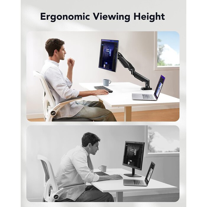 Ergonomischer Monitorarm für 13-32 Zoll Bildschirme - bis zu 31,7% Rabatt