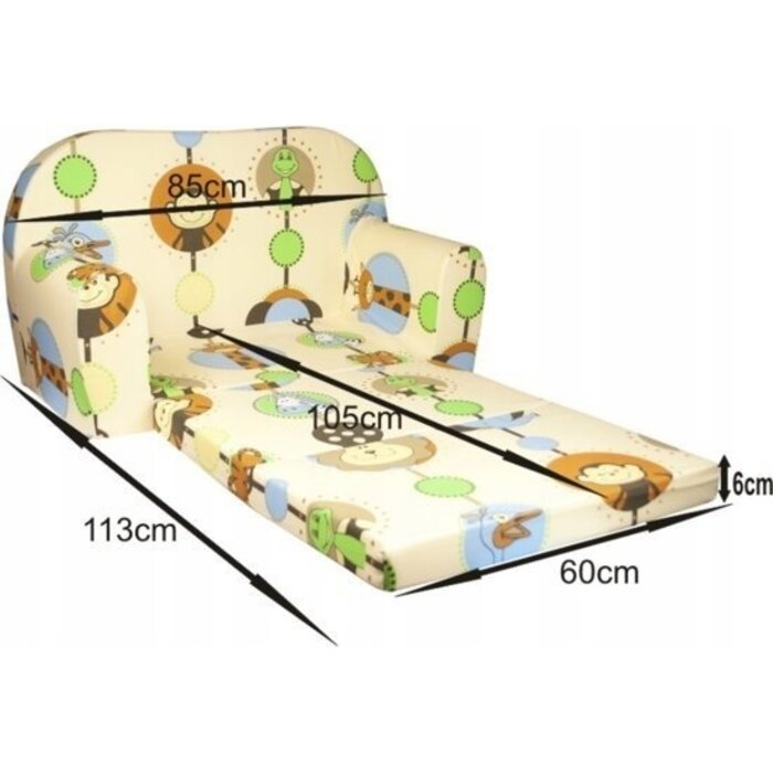 Viking Choice Kindersofa Mini ausklappbar, Graue Katzen - Jetzt bis zu 57% Rabatt sparen!