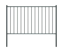 Vidaxl Gartenzaun-Set inkl. Pfosten 170x75 cm - Anthrazit - bis zu 39% Rabatt