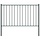 Gartenzaun-Element Anthrazit 170 x 75 cm inkl. Pfosten - bis zu 32,5 % Rabatt