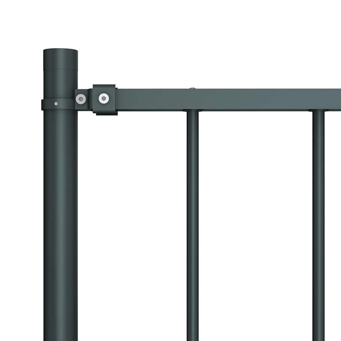Gartenzaun-Element Anthrazit 170 x 75 cm inkl. Pfosten - bis zu 32,5 % Rabatt
