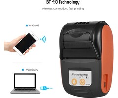 Tragbarer Thermobondrucker 58mm - Mobiler Etiketten-Drucker - Bis zu 39% Rabatt