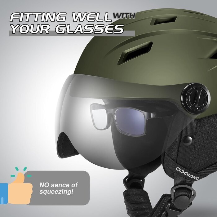 Skihelm mit Visier Größe S - Grün - Bis zu 33,4% Rabatt auf Rückläufer