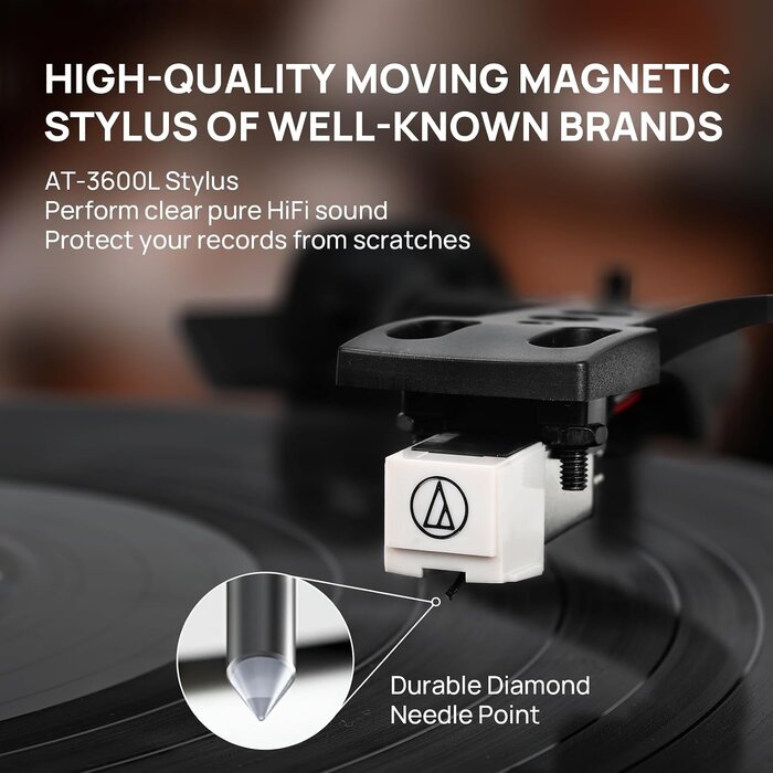 Vintage Plattenspieler mit Bluetooth & Lautsprechern - Jetzt bis zu 34,4% sparen