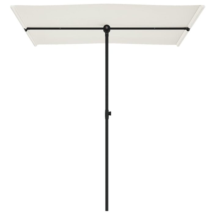 Sonnenschirm 180x110 cm Aluminium - Sandweiß - bis zu 32,4 % reduziert