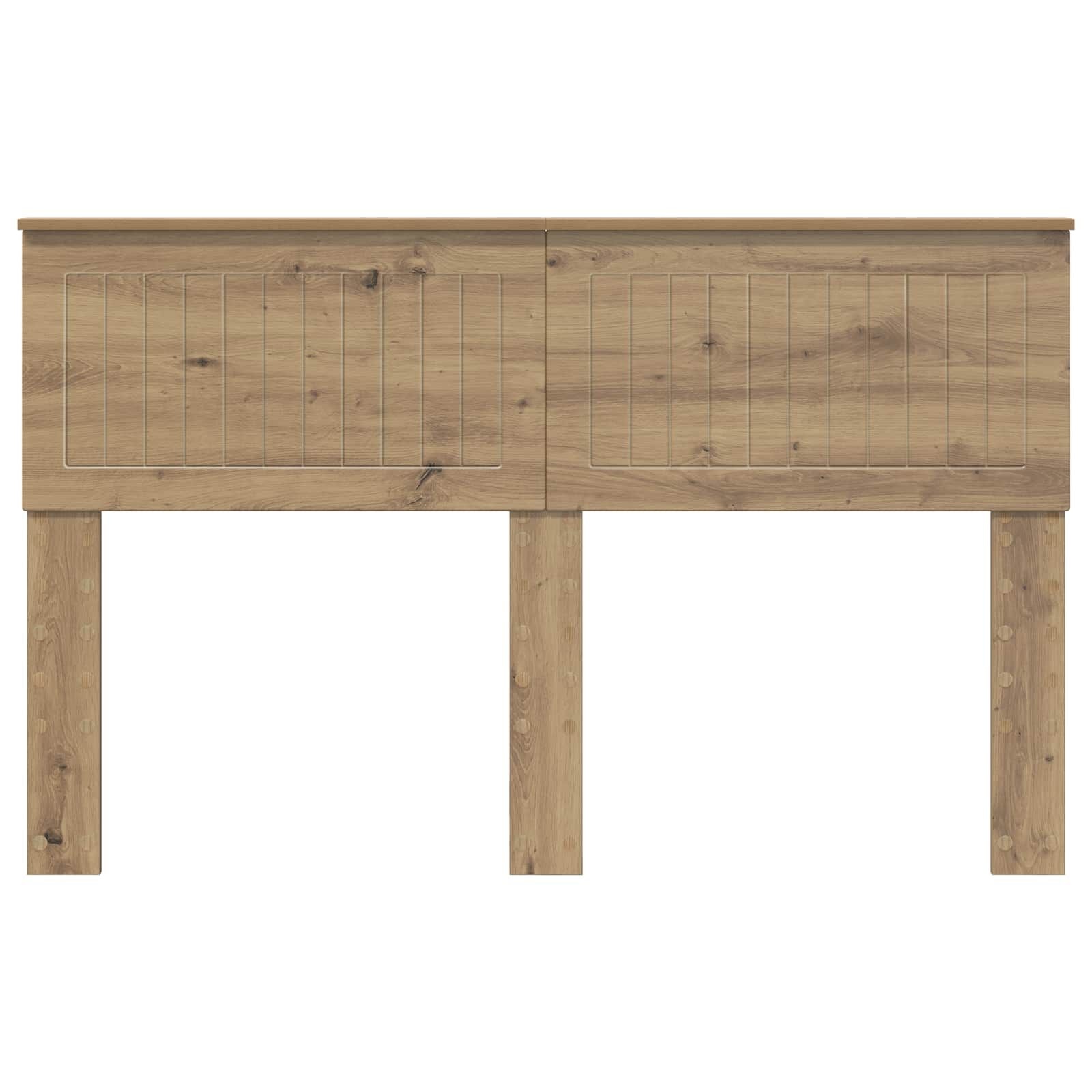 Vidaxl Modernes Bettkopfteil Artisan Eiche 135 cm - Outlet-Angebot bis zu 72% Rabatt