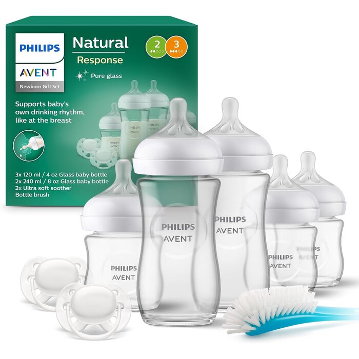 Premium Babyflaschen-Starterset aus Glas - bis zu 28,8% Rabatt