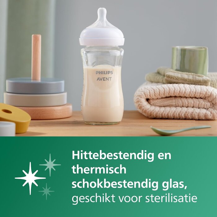 Premium Babyflaschen-Starterset aus Glas - bis zu 28,8% Rabatt