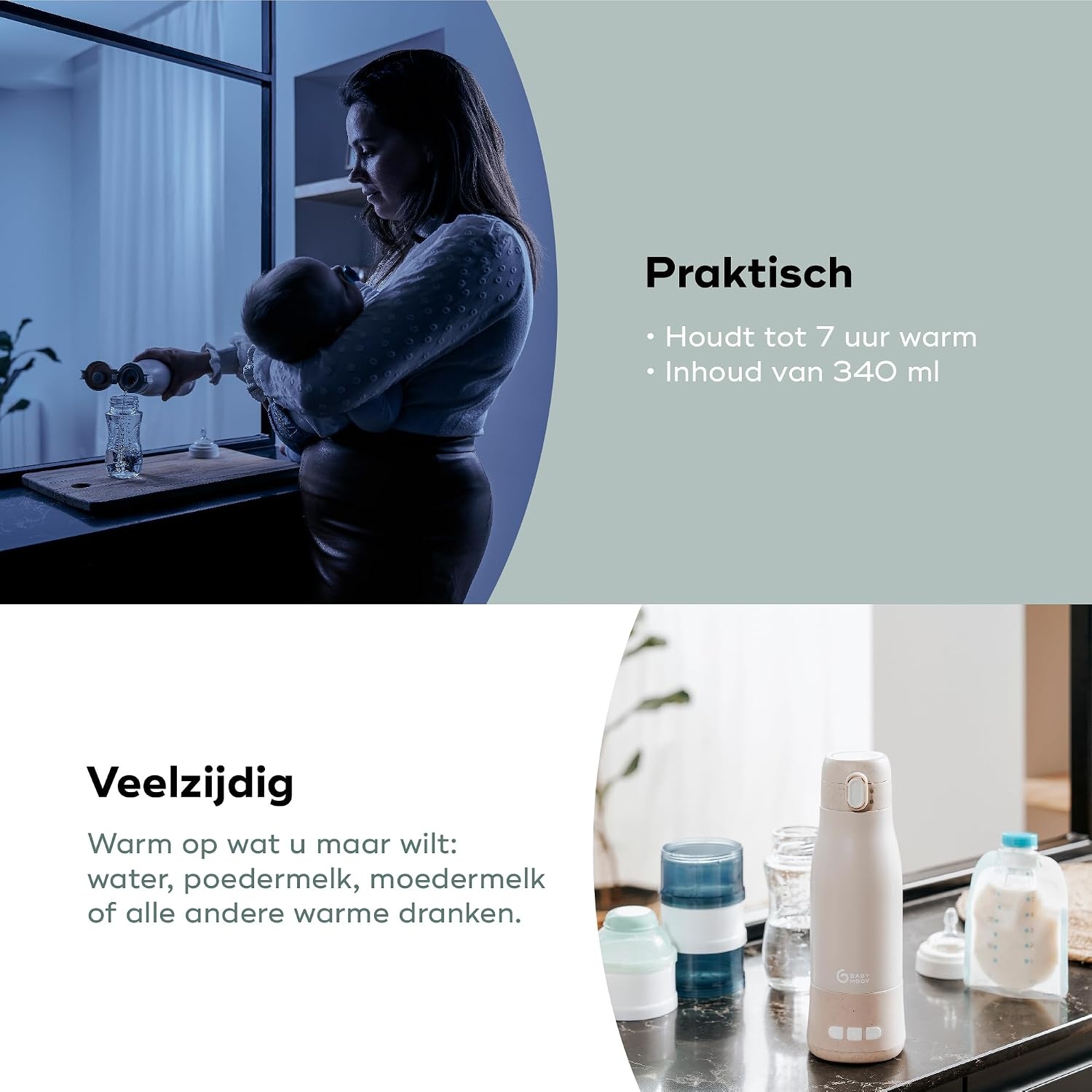 Mobiler kabelloser Flaschenwärmer - Beige - Sparen Sie bis zu 33,6 %