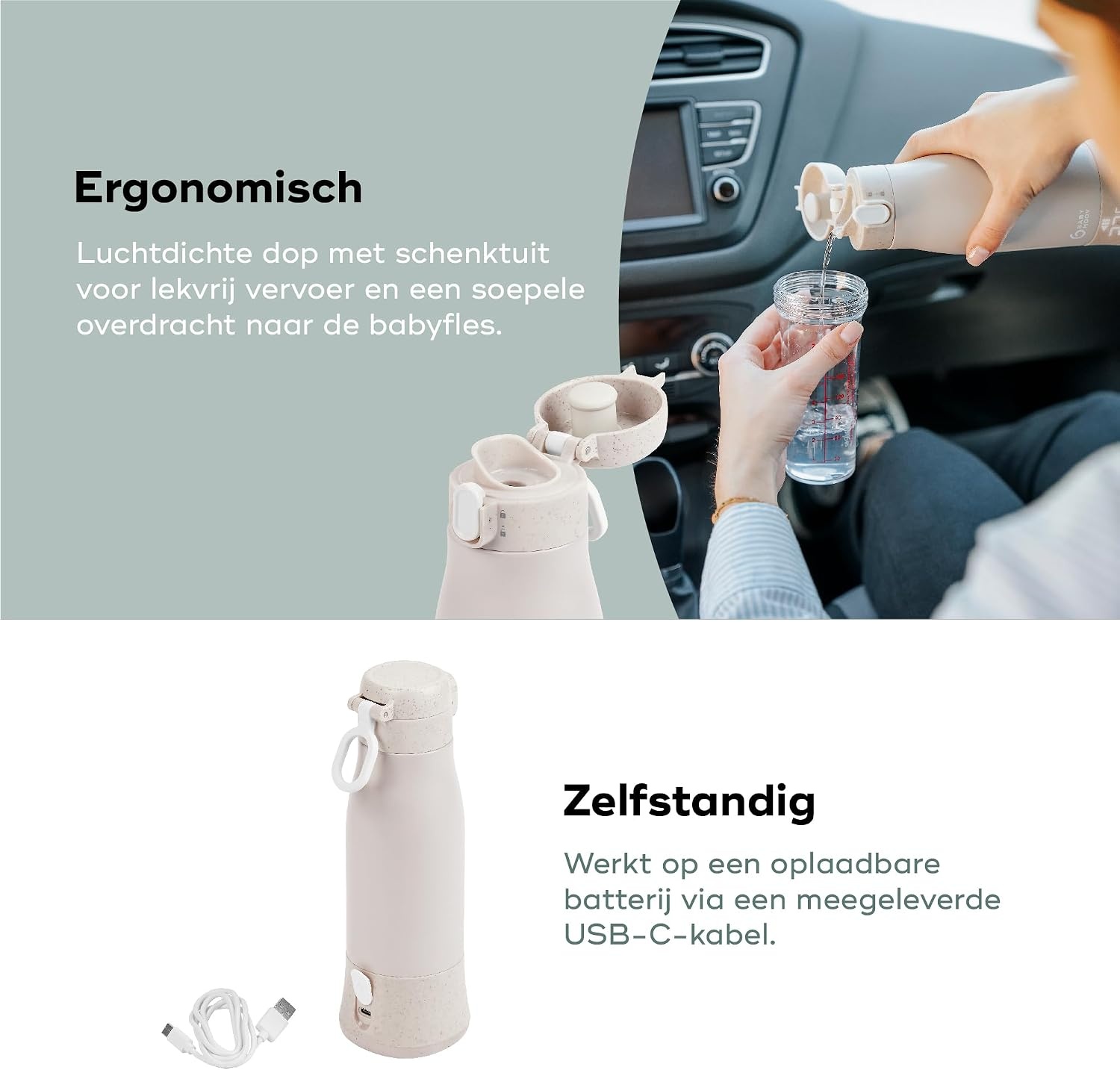 Mobiler kabelloser Flaschenwärmer - Beige - Sparen Sie bis zu 33,6 %