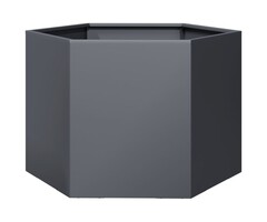 Vidaxl Sechseckiger Pflanzkübel Stahl Anthrazit 69x60x45cm - bis zu 39% Rabatt