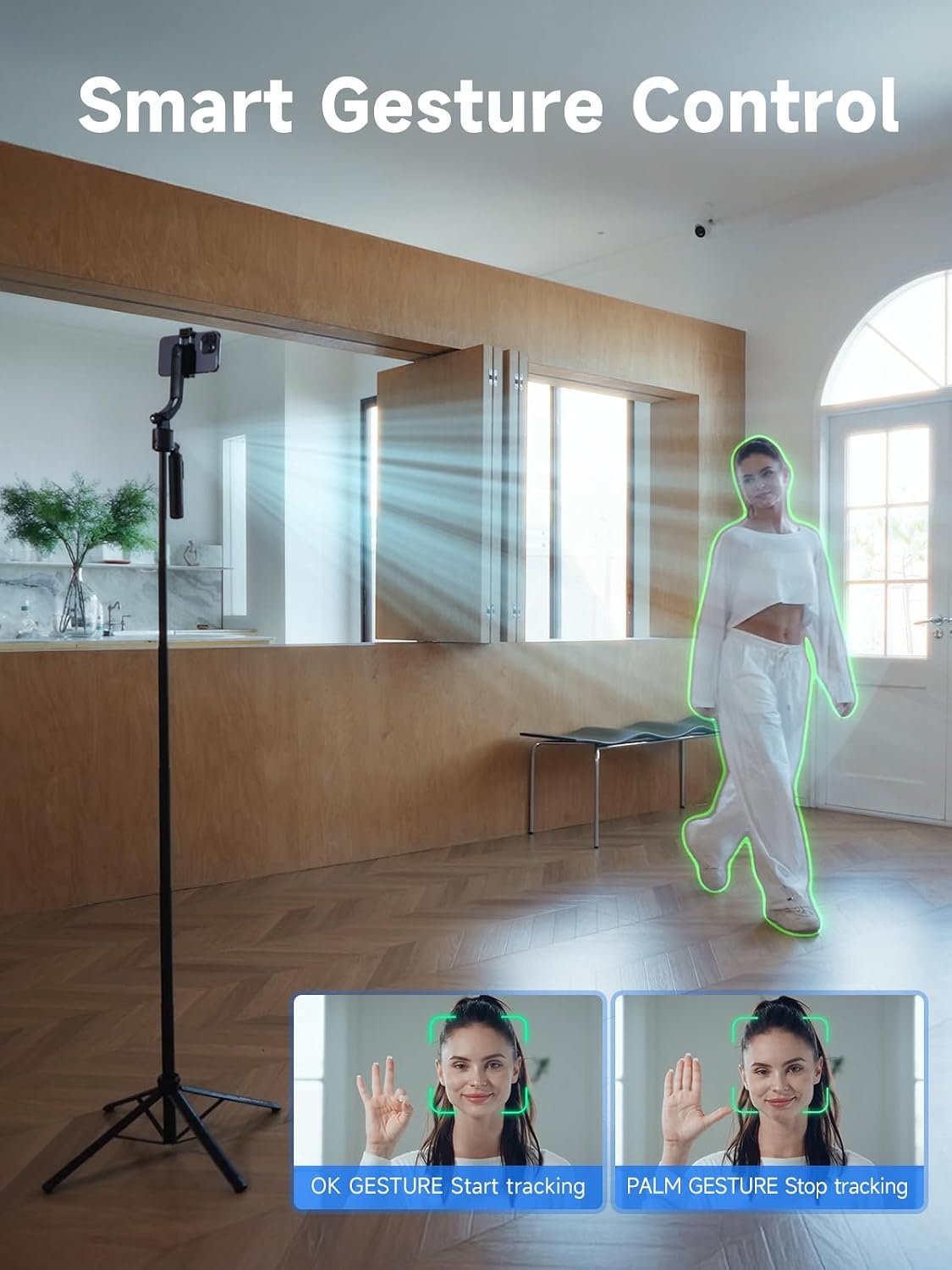 3-in-1 Quadpod Stativ mit AI-Tracking & Fernbedienung - bis zu 32,7% sparen