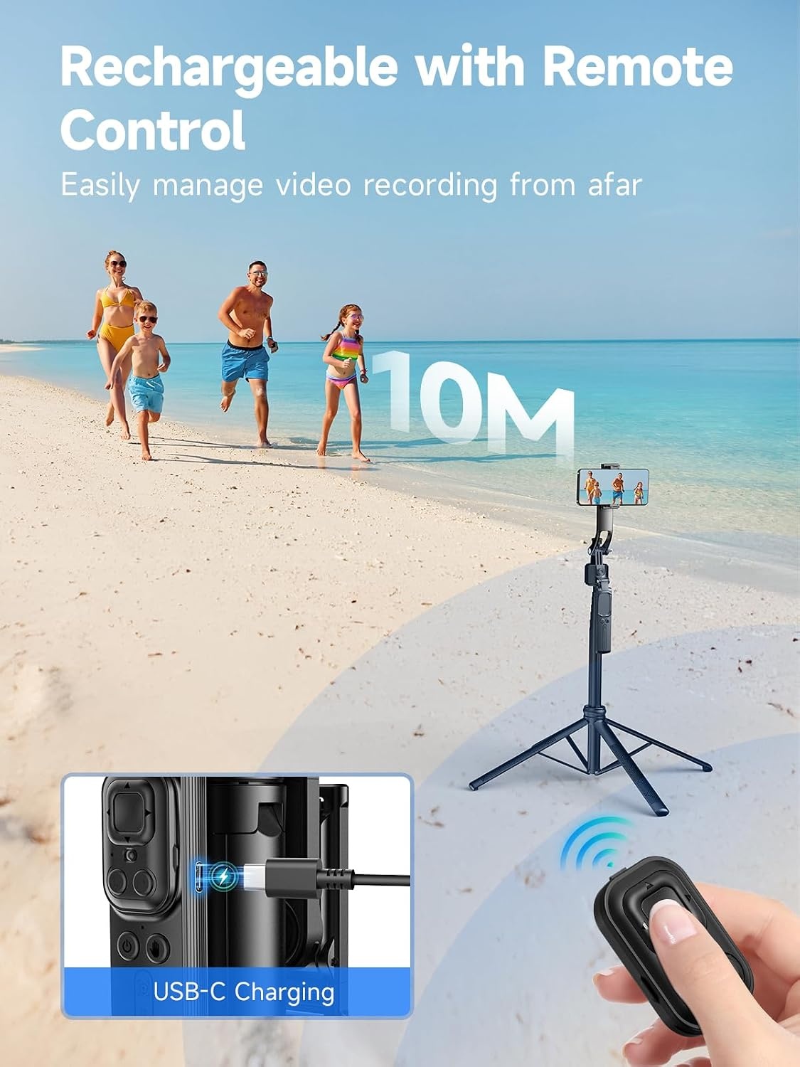 3-in-1 Quadpod Stativ mit AI-Tracking & Fernbedienung - bis zu 32,7% sparen