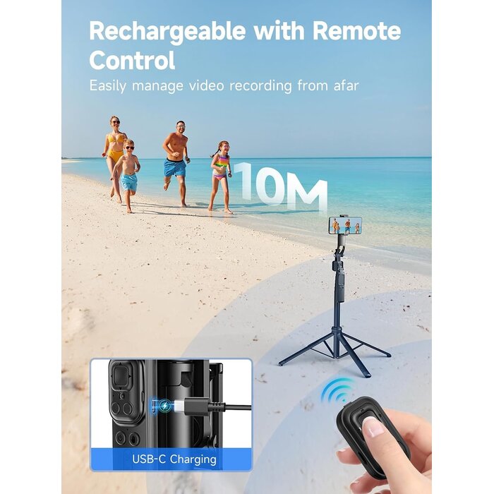 3-in-1 Quadpod Stativ mit AI-Tracking & Fernbedienung - bis zu 32,7% sparen