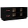 Schuhbank Kiefer massiv Schwarz 100x34x45 cm - bis zu 33,8% Rabatt
