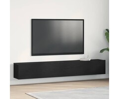 Vidaxl Modernes TV-Schrank Set, 2-tlg., Schwarz - Jetzt bis zu 40% günstiger