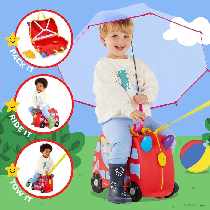 Kindersitzkoffer rot, ideal für Reisen - jetzt bis zu 33,3% reduziert!