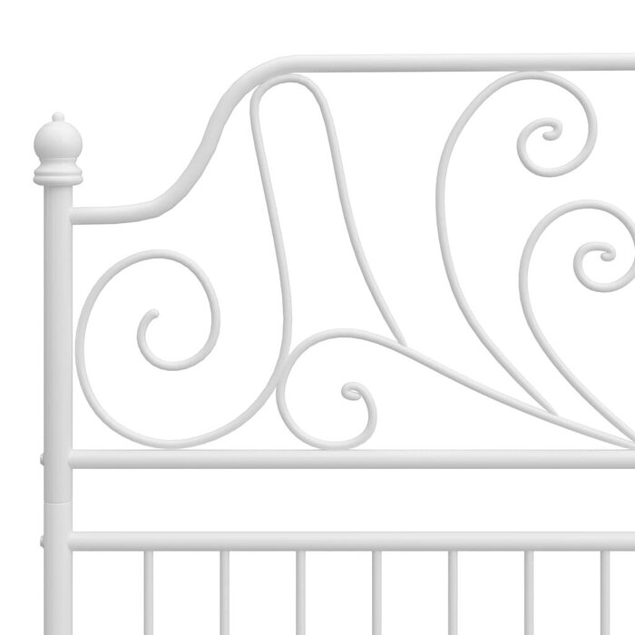 Metall-Bettrahmen 120x200 cm Weiß - Jetzt bis zu 34,4% Rabatt sichern