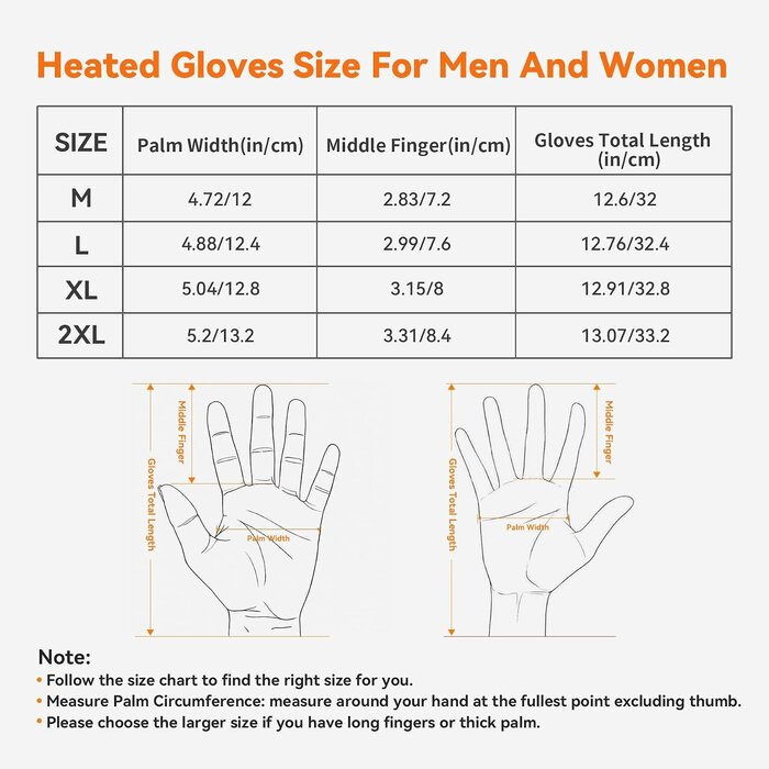 Rasfalo Beheizbare Unisex-Handschuhe Gr. 2XL - Wiederaufladbar - bis zu 61% Rabatt