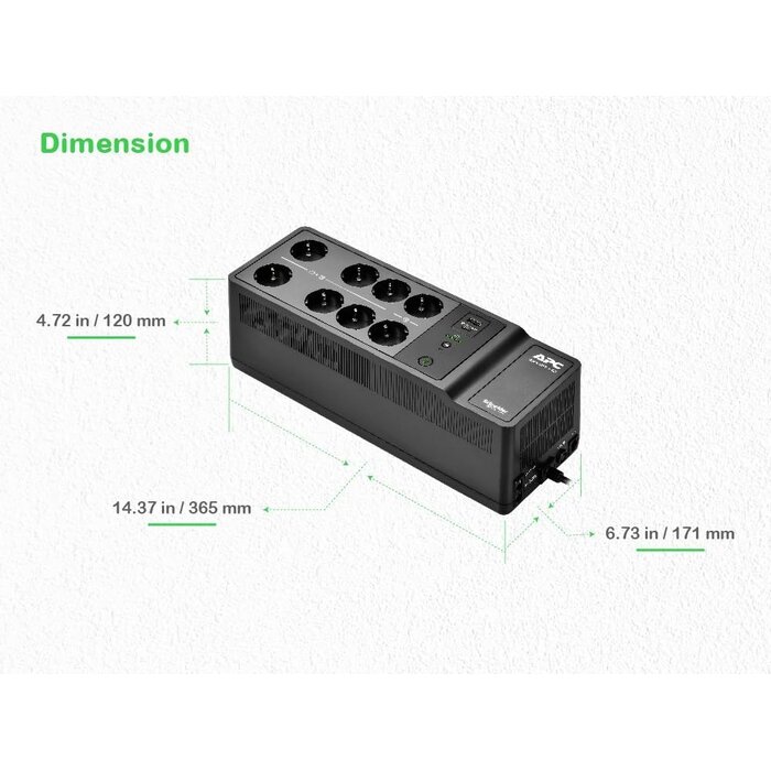 USV 1050VA 600W mit 8 Steckdosen & USB - Outlet bis zu 34,4% Rabatt