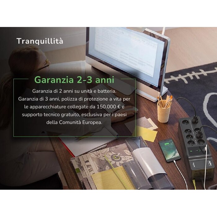 USV 1050VA 600W mit 8 Steckdosen & USB - Outlet bis zu 34,4% Rabatt