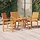 3er-Set Gartenstühle aus Akazienholz, Fischgräten-Design - bis zu 34,5 % Rabatt