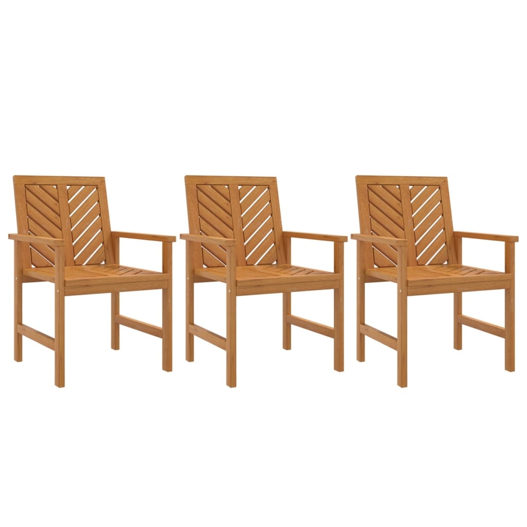 3er-Set Gartenstühle aus Akazienholz, Fischgräten-Design - bis zu 34,5 % Rabatt