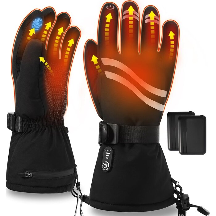Rasfalo Beheizbare Handschuhe, Größe 2XL - Wasserfest & Wiederaufladbar - bis zu 61% Rabatt