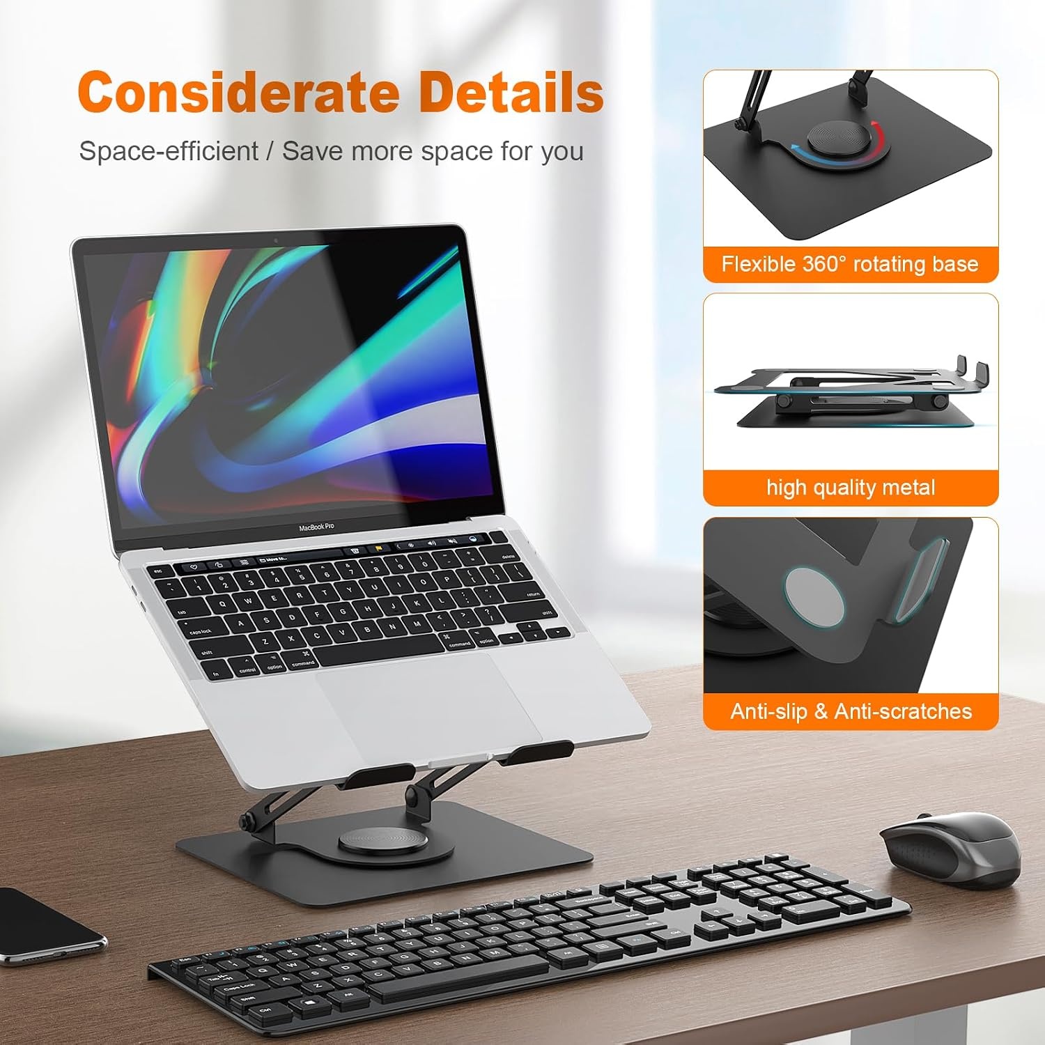 Ergonomischer Laptopständer 11-17 Zoll - 360° drehbar - Bis zu 25,4% Rabatt