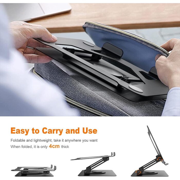 Ergonomischer Laptopständer 11-17 Zoll - 360° drehbar - Bis zu 25,4% Rabatt