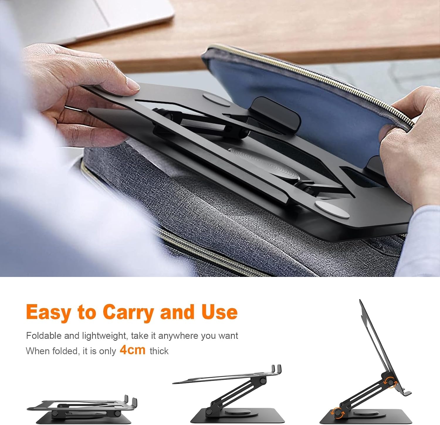 Ergonomischer Laptopständer 11-17 Zoll - 360° drehbar - Bis zu 25,4% Rabatt