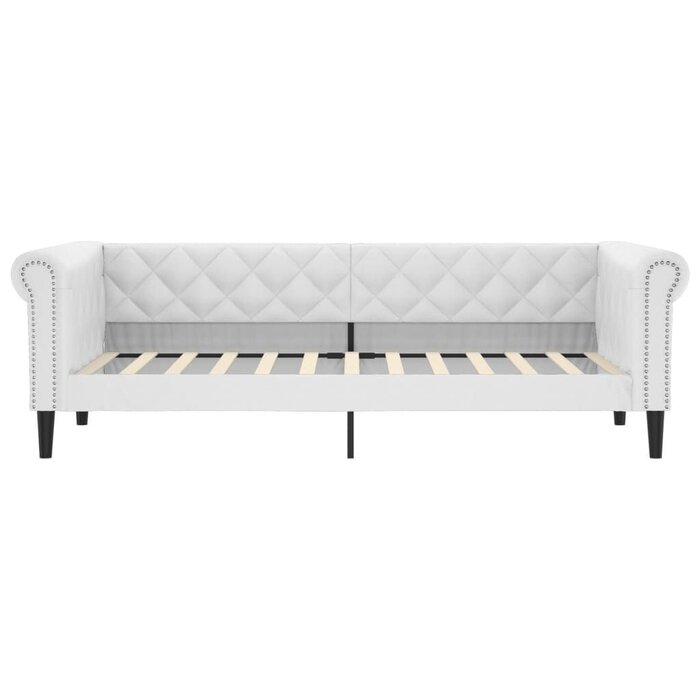 Schlafsofa 90x200 cm Kunstleder Weiß - bis zu 34,5 % Rabatt