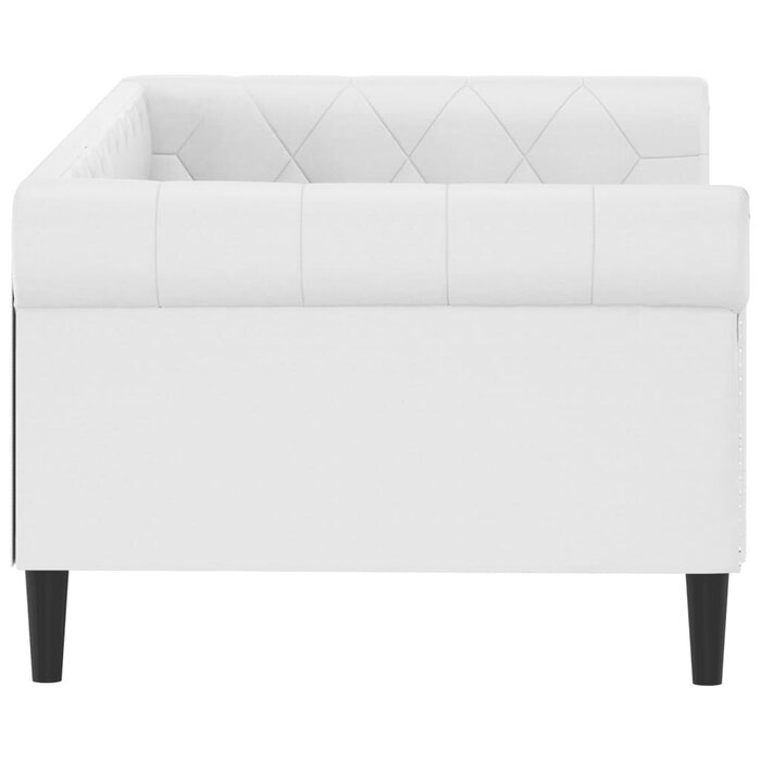 Schlafsofa 90x200 cm Kunstleder Weiß - bis zu 34,5 % Rabatt