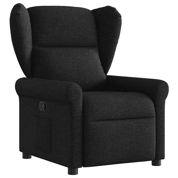 Verstellbarer Relaxsessel Stoff Schwarz - Jetzt bis zu 34,4% Rabatt sichern!