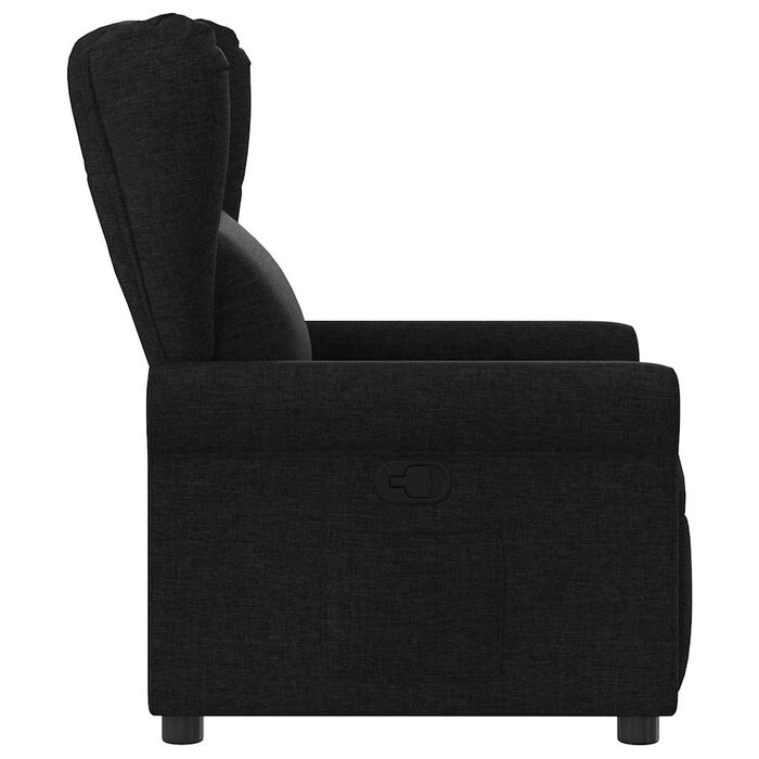 Verstellbarer Relaxsessel Stoff Schwarz - Jetzt bis zu 34,4% Rabatt sichern!