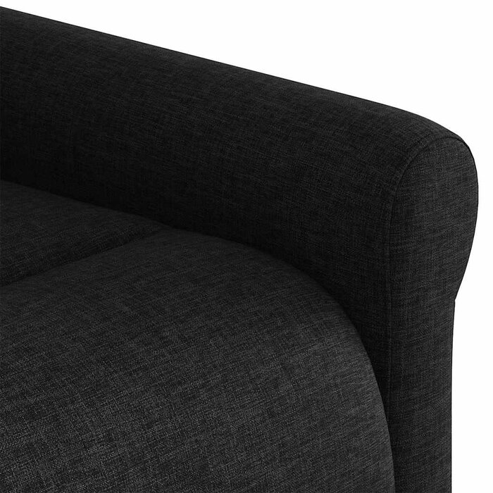 Verstellbarer Relaxsessel Stoff Schwarz - Jetzt bis zu 34,4% Rabatt sichern!