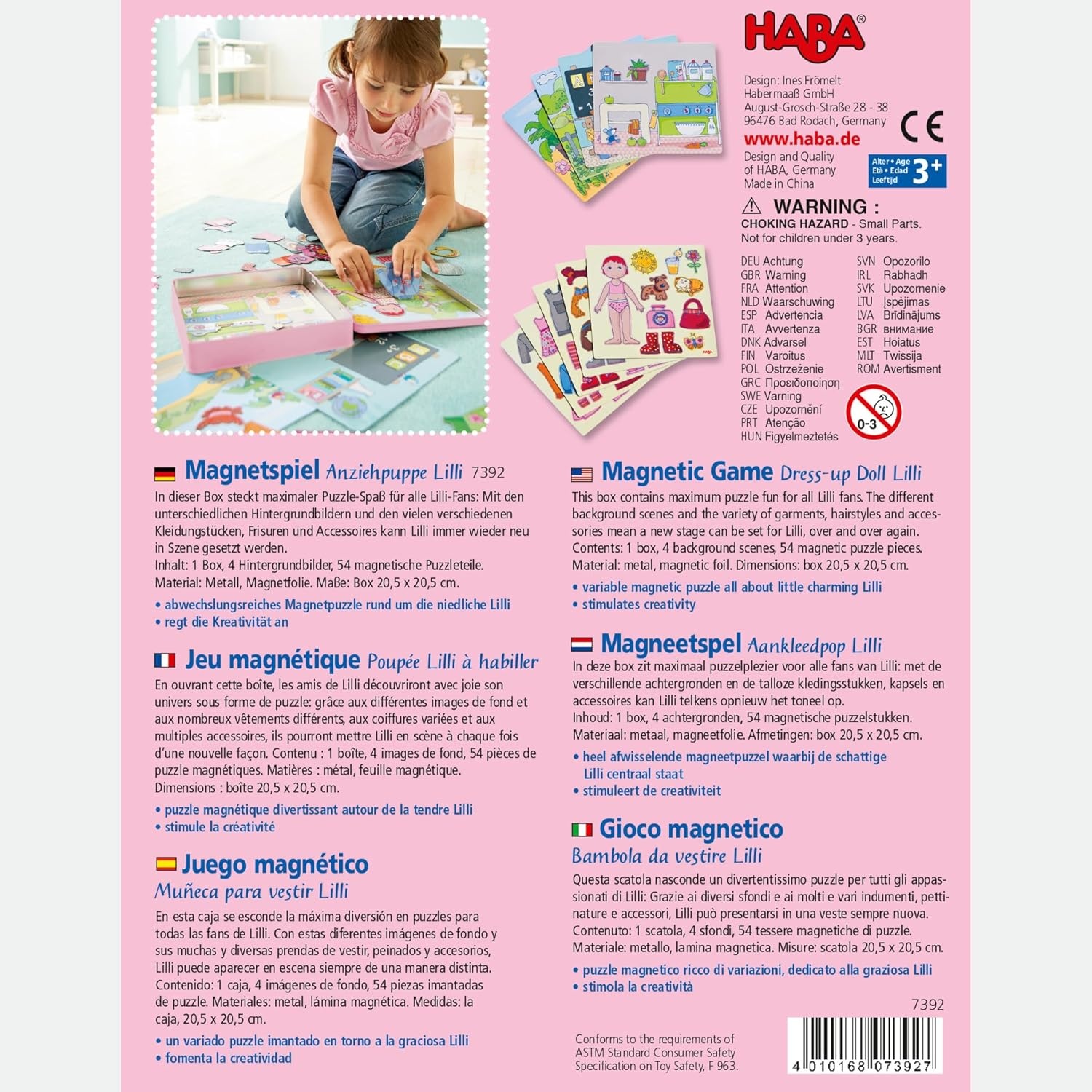 Magnet-Spielbox Anziehpuppe Lilli - Kreatives Set - Jetzt bis zu 25,8% Rabatt