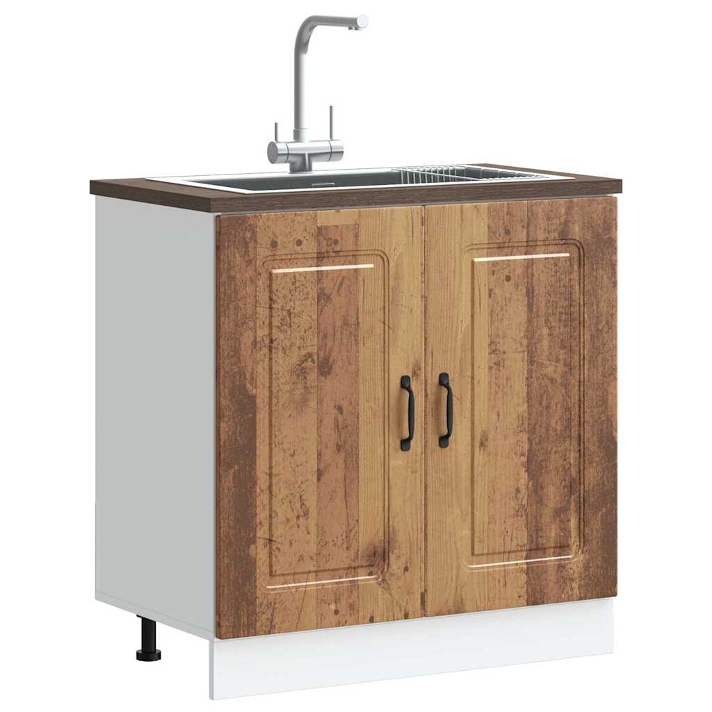 Spülenunterschrank Kalmar Altholz-Optik 80cm - bis zu 33,5% Rabatt