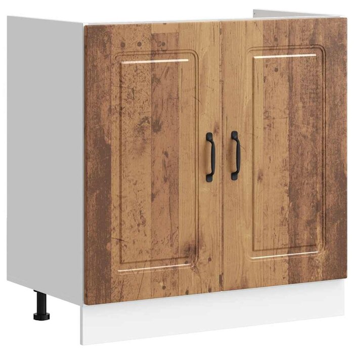 Spülenunterschrank Kalmar Altholz-Optik 80cm - bis zu 33,5% Rabatt