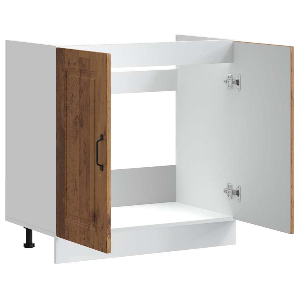 Spülenunterschrank Kalmar Altholz-Optik 80cm - bis zu 33,5% Rabatt