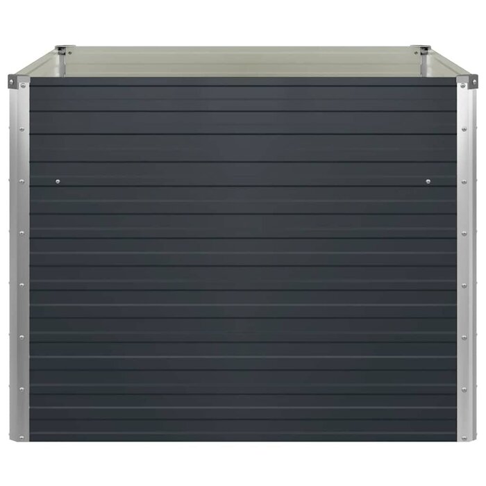 Hochbeet 100x100x77 cm Stahl, Anthrazit - bis zu 32,4% Rabatt
