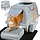 XL Edelstahl-Katzentoilette geschlossen, 60x40cm - bis zu 33,6% Rabatt!
