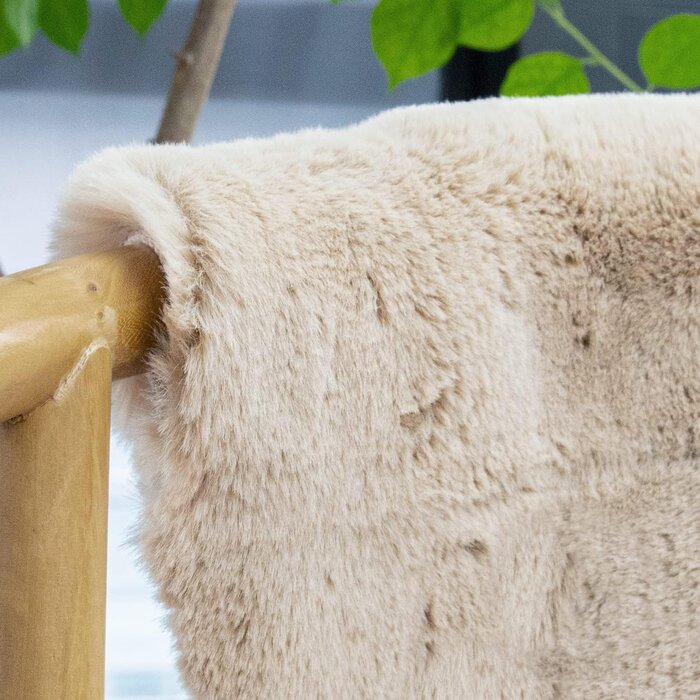 Webpelz Teppich Beige 60x90 cm - Kuscheliger Kunstfell-Läufer bis zu 31,4% günstiger