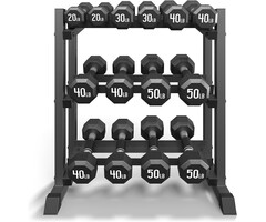 Profi-Hantelständer, 3 Ebenen, bis zu 499 kg Kapazität - bis zu 42% Rabatt