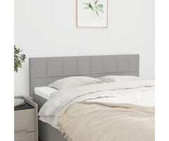 Vidaxl 2er-Set Kopfteile für Bett, Lichtgrau, 72x88 cm - bis zu 45% günstiger