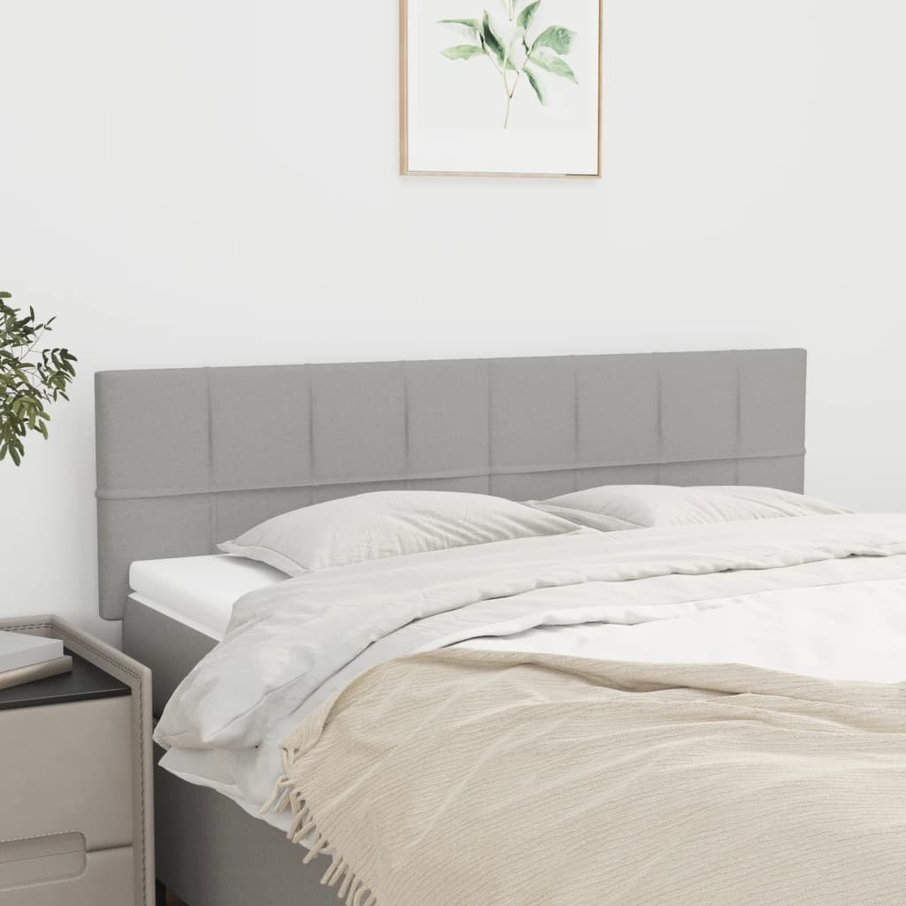 2er-Set Kopfteil für Bett, Lichtgrau, 72x88 cm - bis zu 33 % sparen!